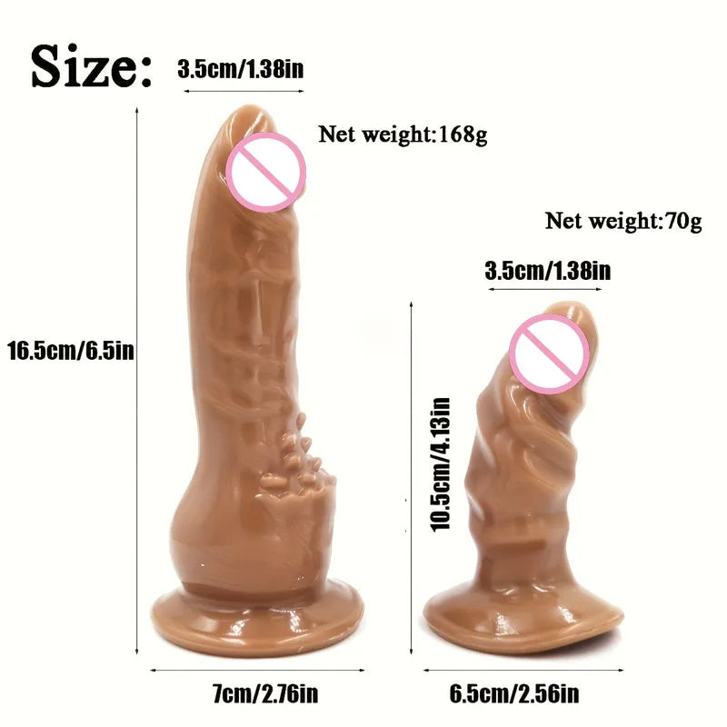 Adjustable Leather Strap On Harness with Realistic Suction Cup Dildo
