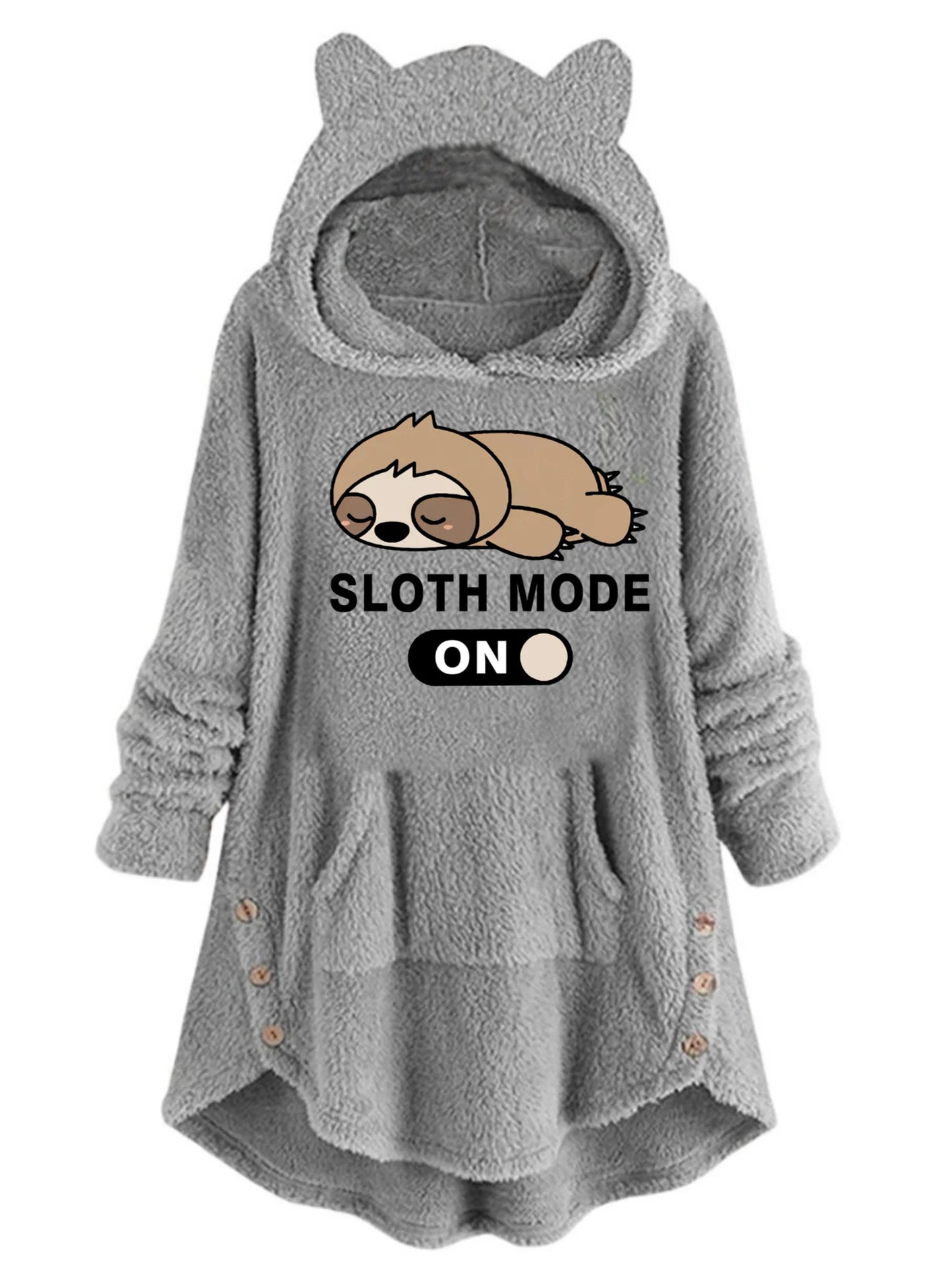 Cat Ears Long-Sleeved Hooded Sweatshirt