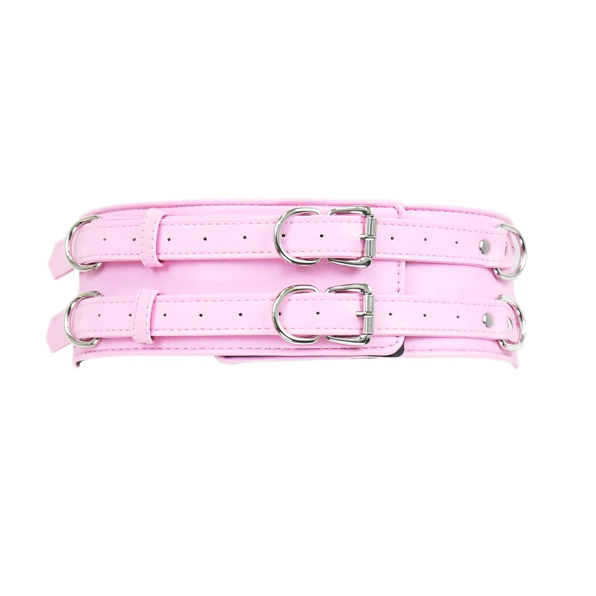 Puppy play SM Bondage Kit  Waistband, Wrist & Thigh Cuffs, Cross Buckle, Adult Games
