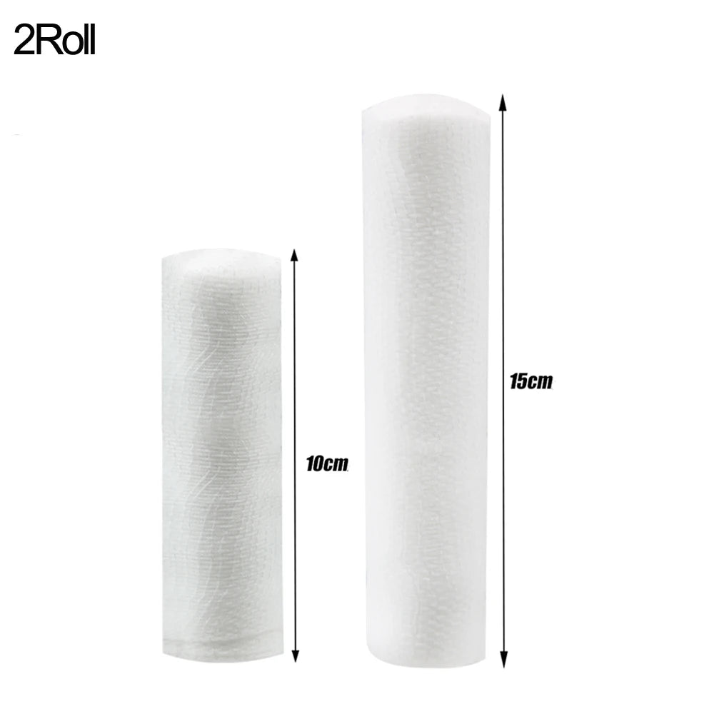 Two cylindrical filters with dimensions labeled on a white background, featuring the brand '2Roll'.