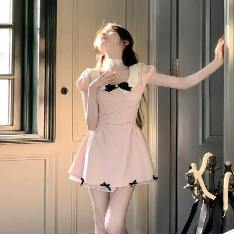 Sweet & Cute College-Style Princess Dress