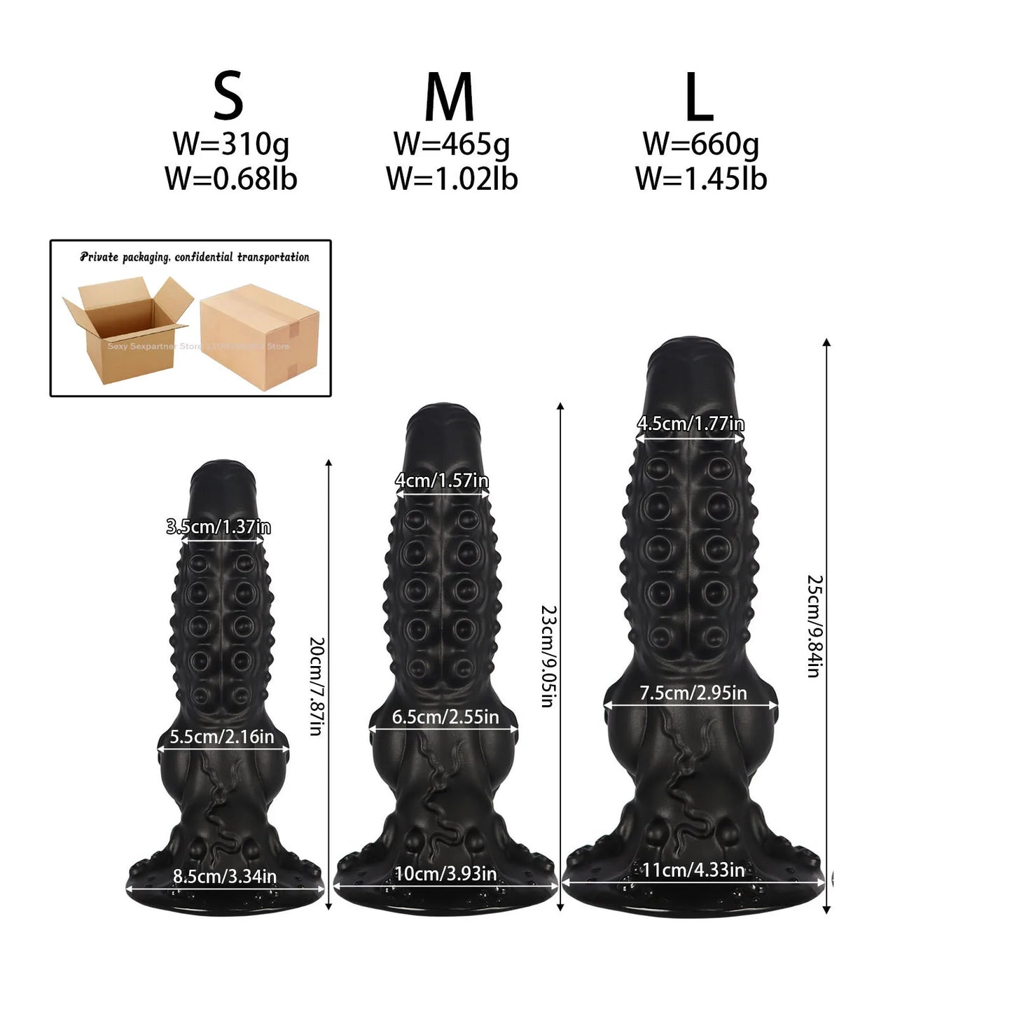 4 size Alien Tentacle Dildo Large Anal Plug Dilatator anal Butt Plug Suction Cup Anal Stimulation butplug Sex Toys for women men