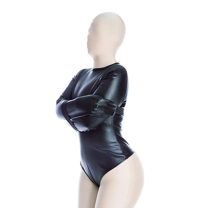 Jumpsuit Shapewear with Fetish Slave Ribbon Bondage Restraint for Couples