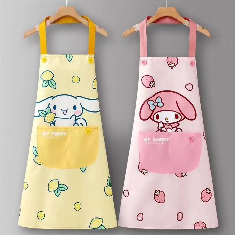Sanrio Hello Kitty or Cinnamoroll Cute Waterproof and Oil-Resistant, Stain-Resistant Kitchen apron