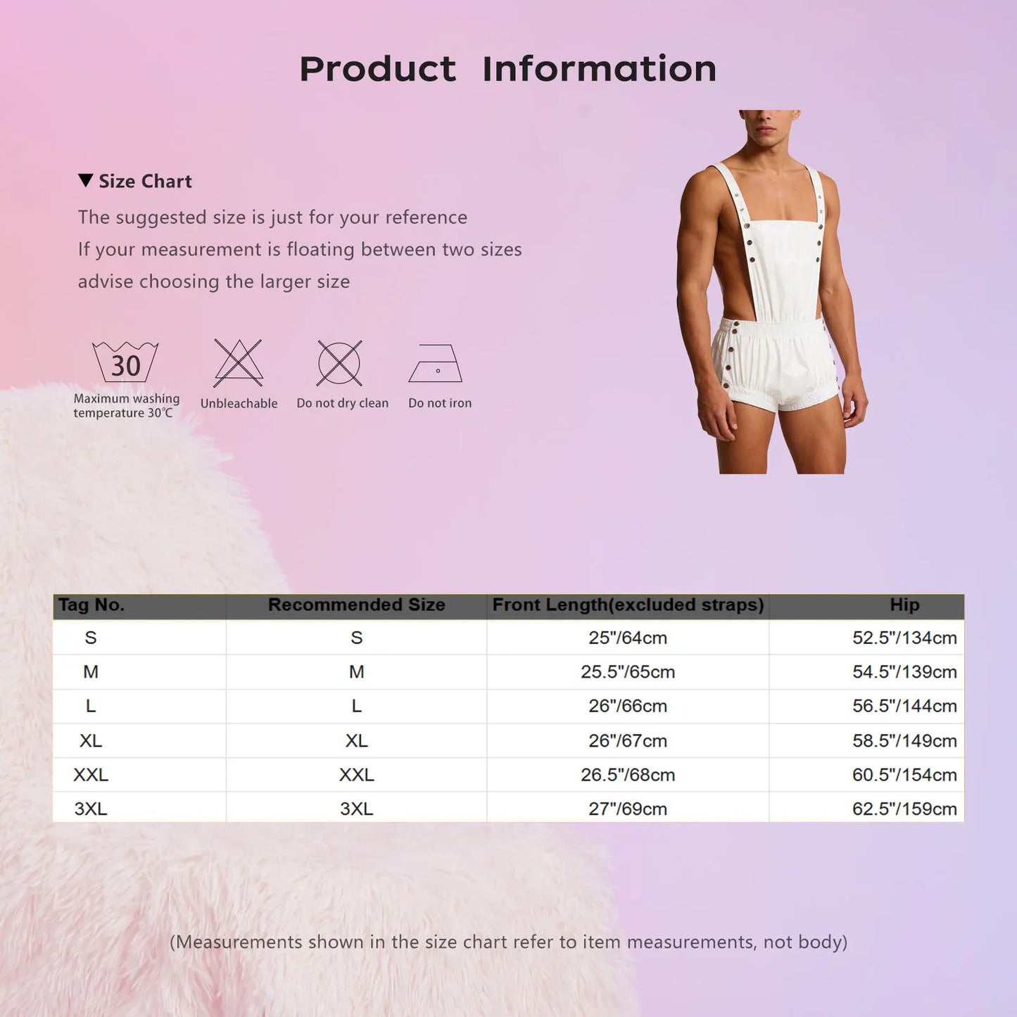 Unisex Overalls Shorts Metal Rivet Embellished Suspenders Bodysuit Waterproof