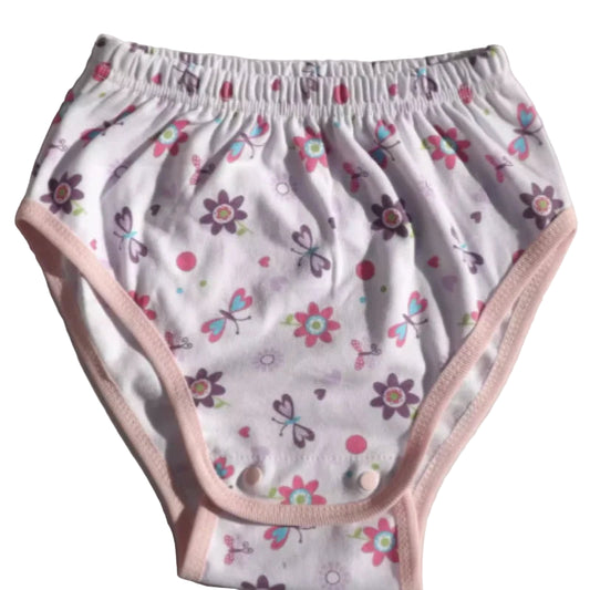 Printed Soft Snap Button Underwear