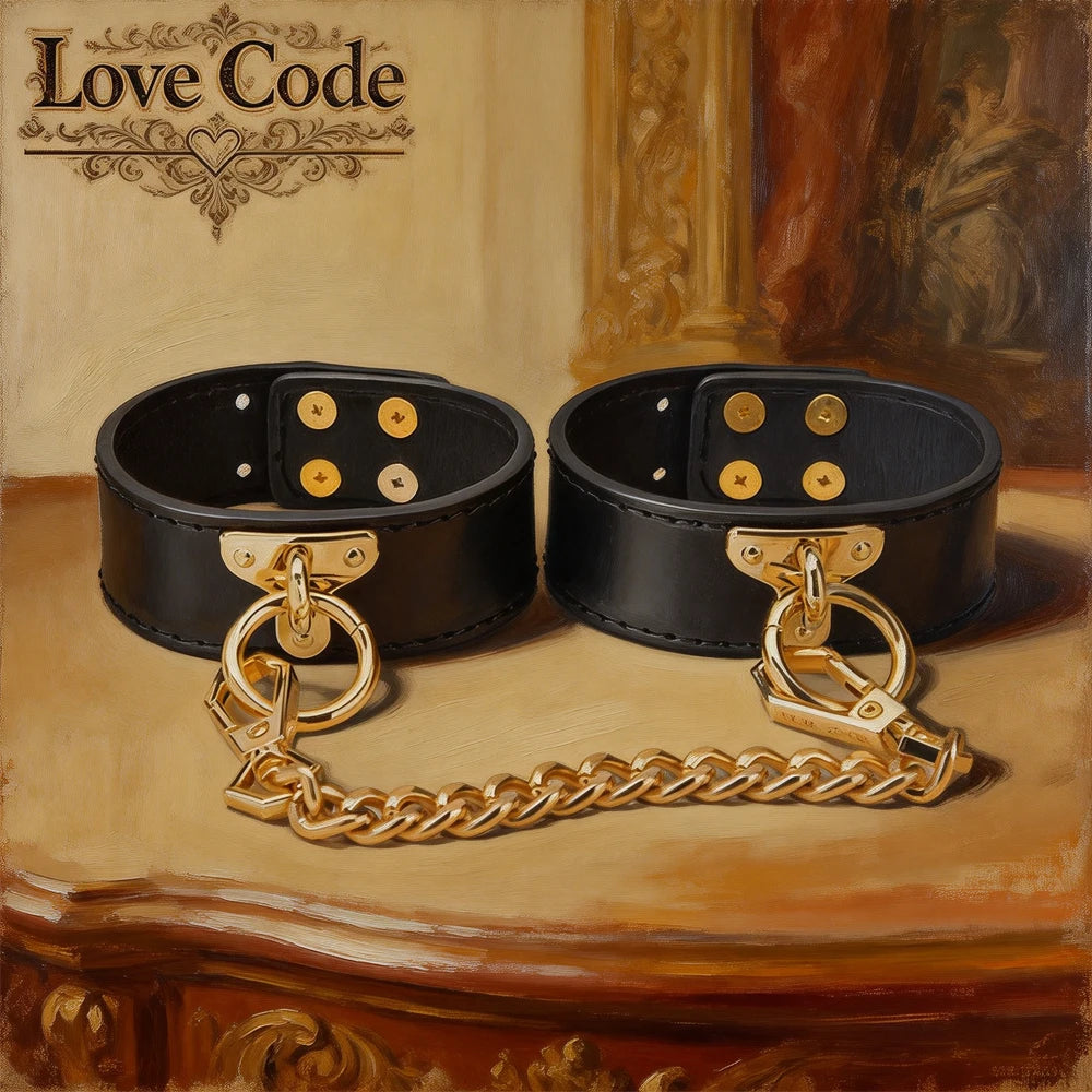 Genuine Leather BDSM Bondage Kits Sex Toys for Couples Handcuff Ankle Cuffs Collar Gag Hogtie Restraints SM Set Adult Love Games