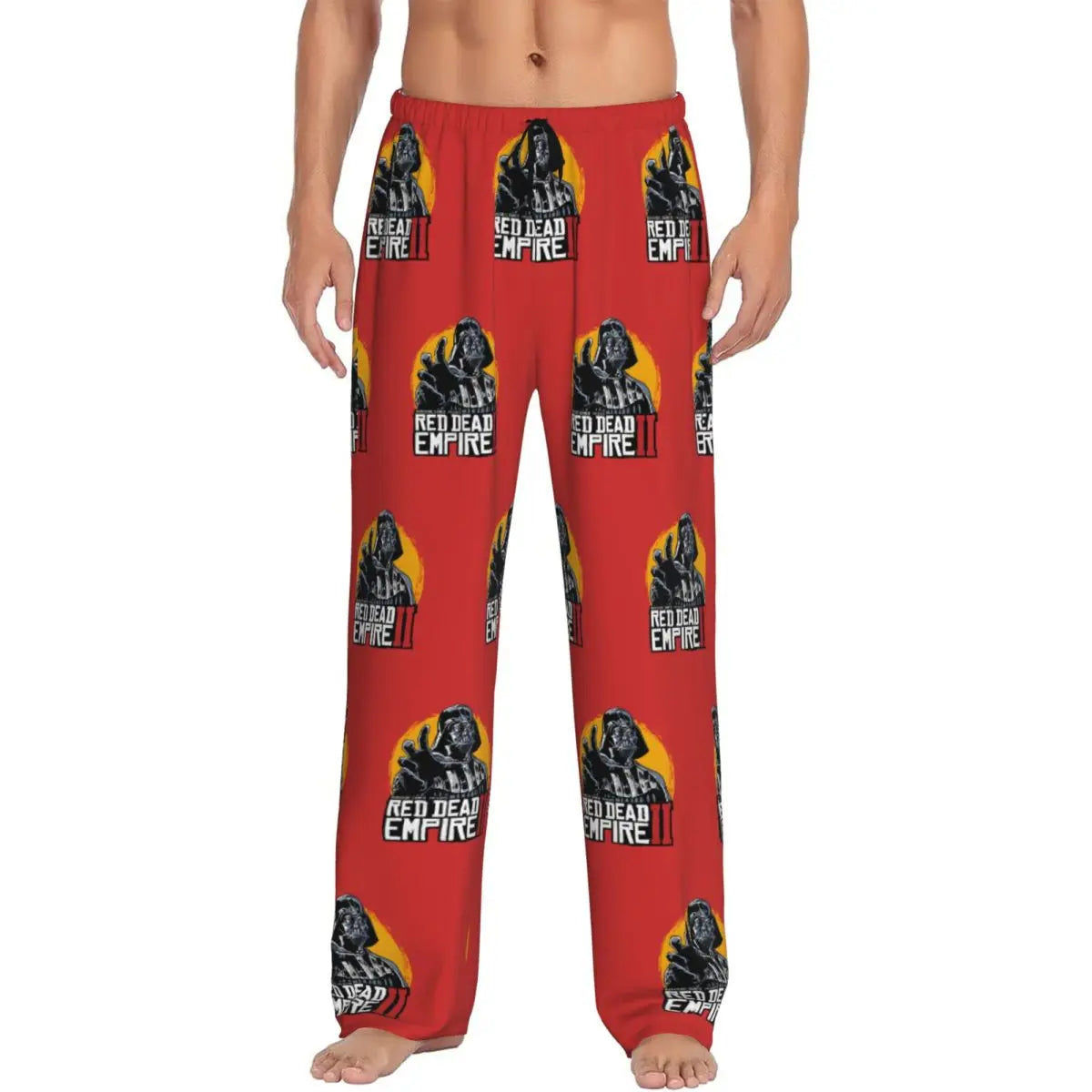 Custom M-Mandalorianed-Anime Pajama Pants Men Adventure Story Lounge Sleep Stretch Sleepwear Bottoms with Pockets