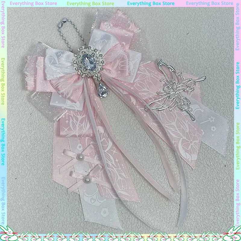 Bow Decoration Anime Pendant DIY Decoration Keychain