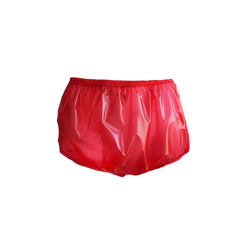 Adult Plastic Diapers Pants  ABDL  PVC Color Red