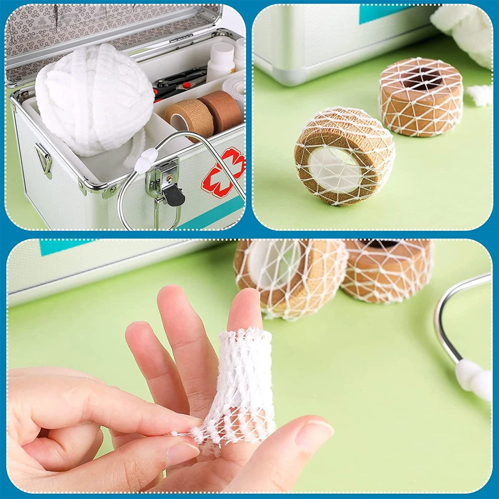 1 Roll Net Tubular Bandages Elastic Mesh Wound Dressing Tubing