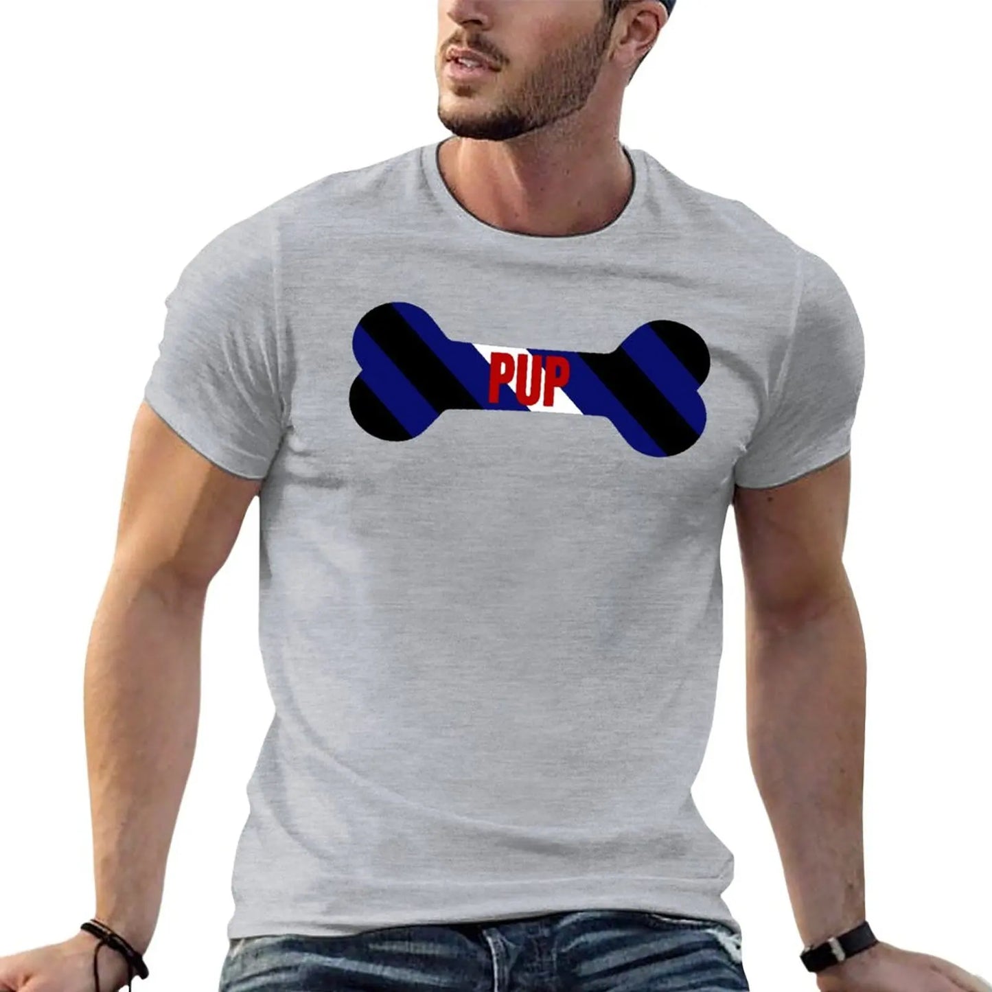 Red Pup Pride Bone T-Shirt quick drying shirt