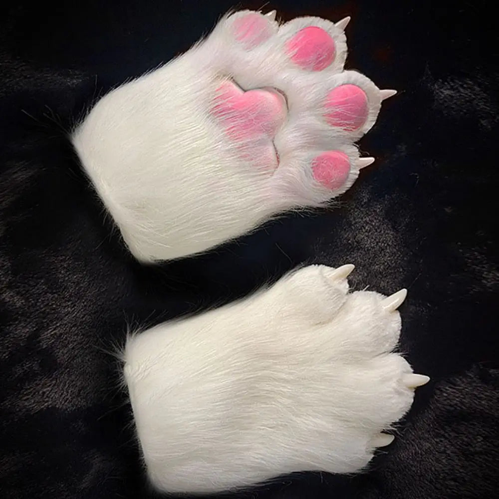 Kigurumi Plush Cat Paw Gloves