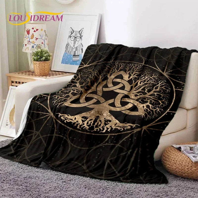 Tree of Life Nature Soft Flannel Blanket for Bed Bedroom Sofa Picnic,Throw Blanket for Outdoor