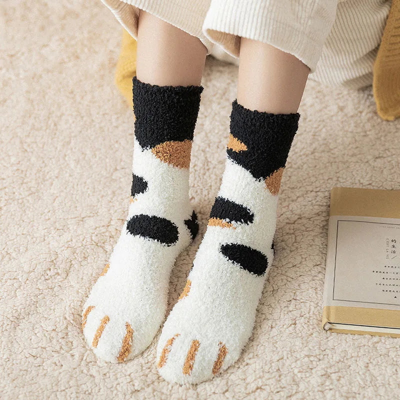 Kawaii Cartoon White Socks