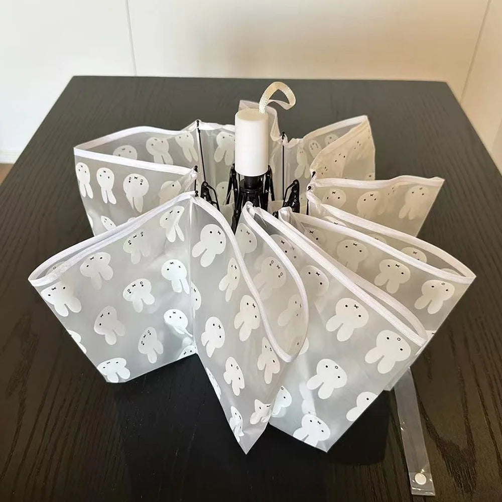 Cute Miffy Frosted Transparent Umbrella