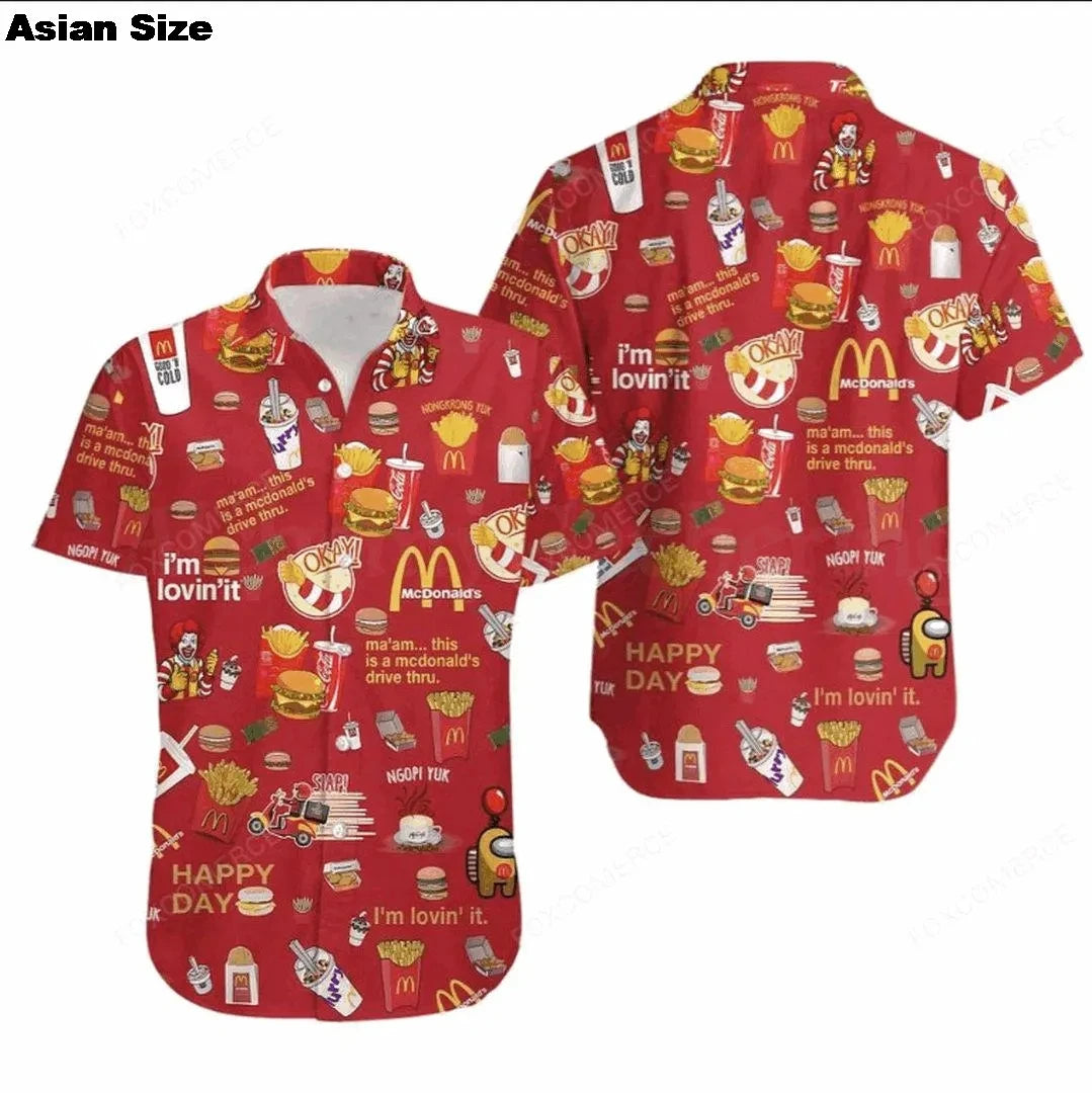 Men's Shirt Casual Short Sleeve Pattern Print 3d Hawaii Shirt