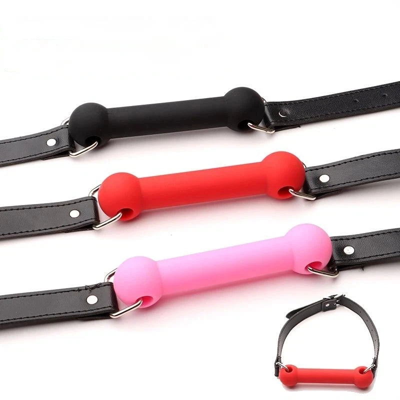 Silicone Mouth Bone Gag, Puppy Pet Play Toys Role Play