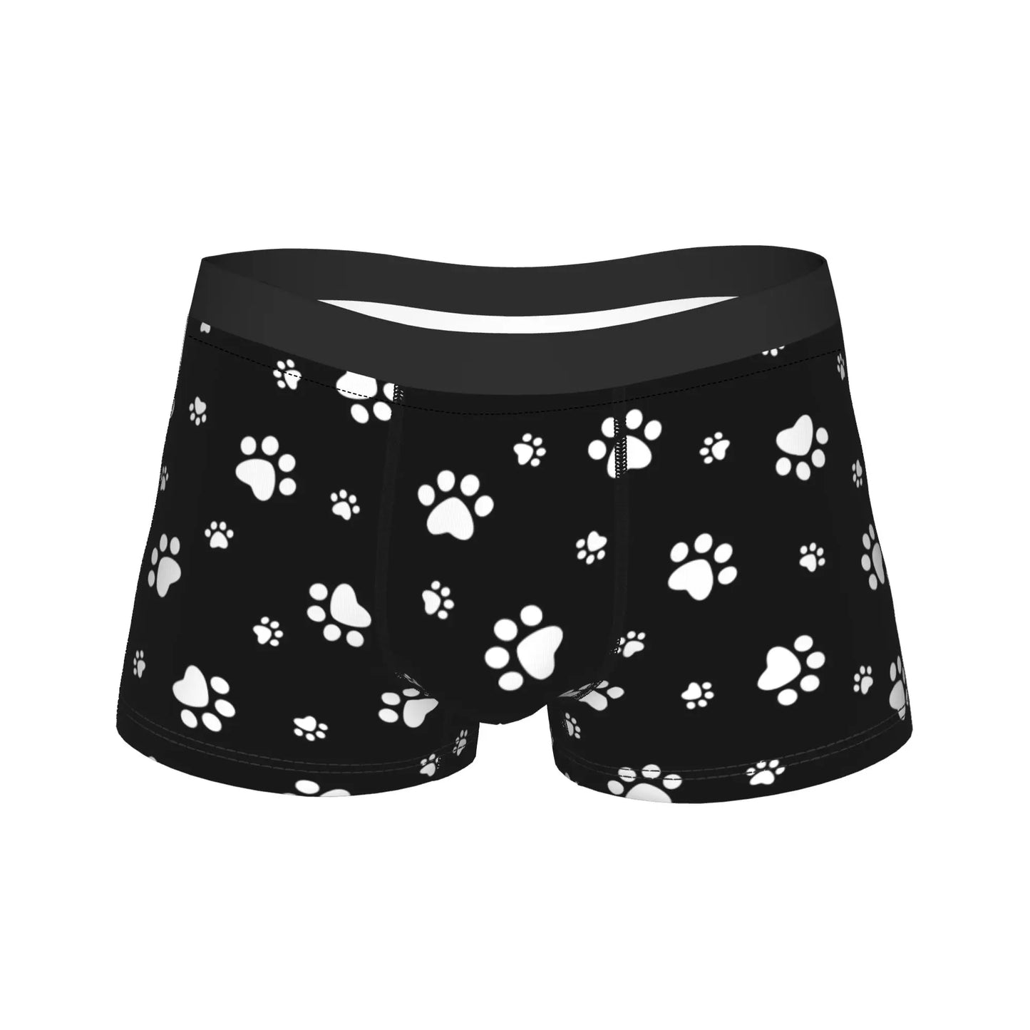 Men's Pet Prints Dog Boxer Briefs Breathable Underpants M-XXL