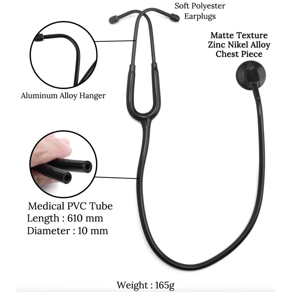 Doctor Stethoscope Professional Medical Equipment Device Black & White