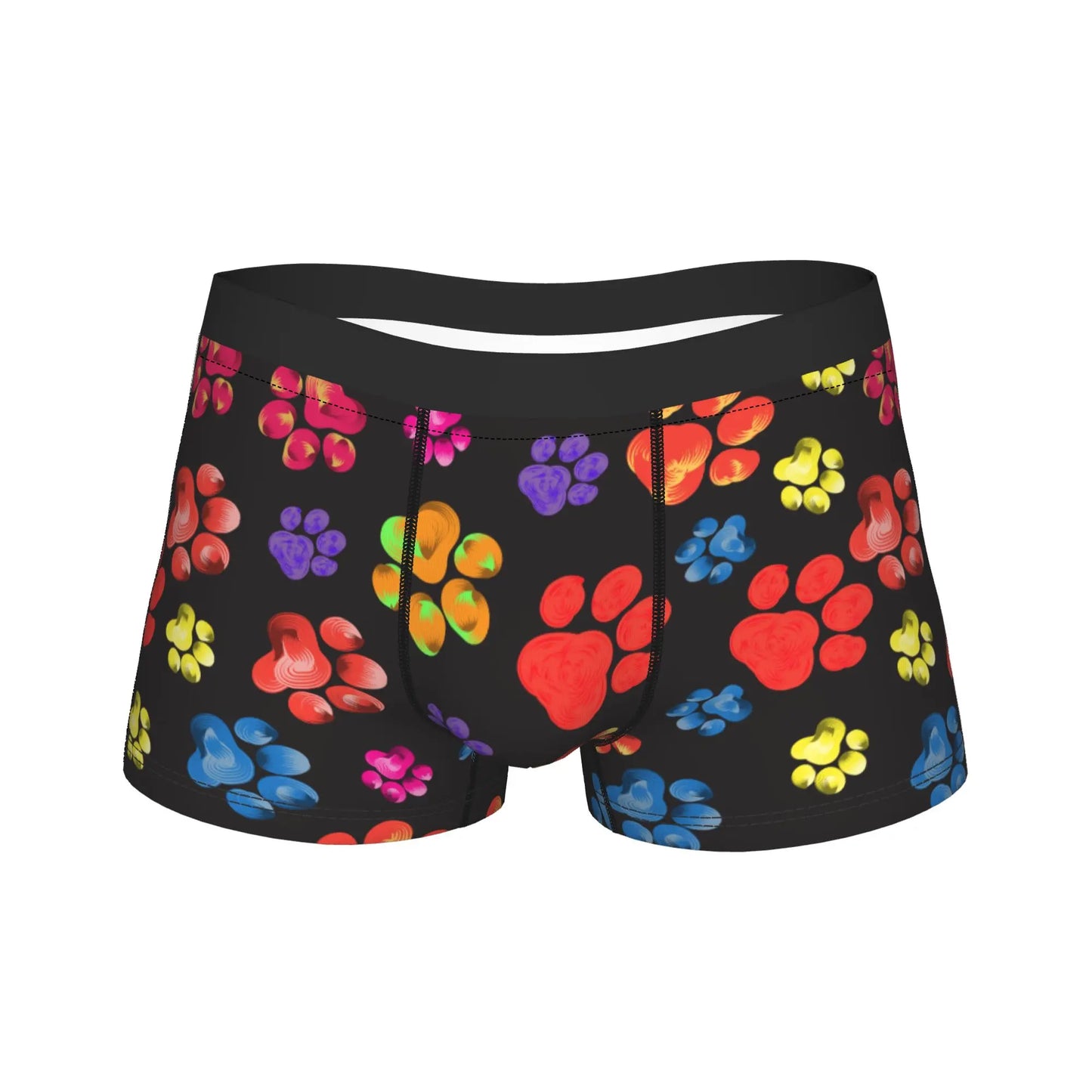 Men's Pet Prints Dog Boxer Briefs Breathable Underpants M-XXL