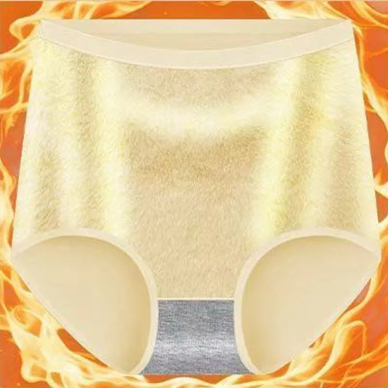 Women's Fluffy Sexy Thickened Thermal Panties Winter Warm Keep High Rise Intimates Underwear Girl Long Briefs Fashion Clubwear