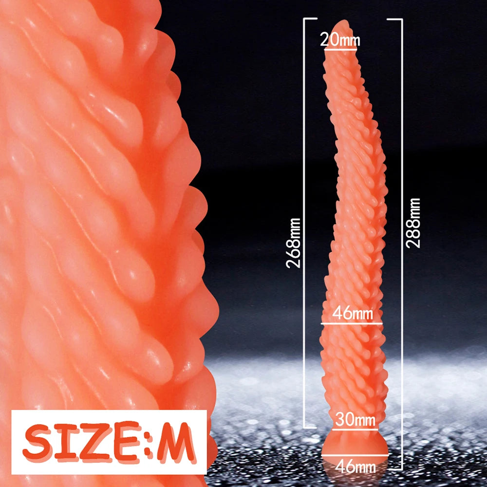 Monster Tentacle Dildo, Anal Dildo with Strong Suction Cup, Long Butt Plug for G Spot & Prostate Massager