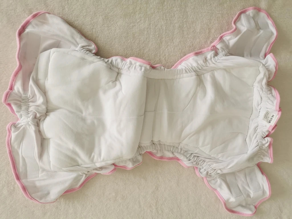 Adult Baby Cartoon Print Panties With Padding Inside