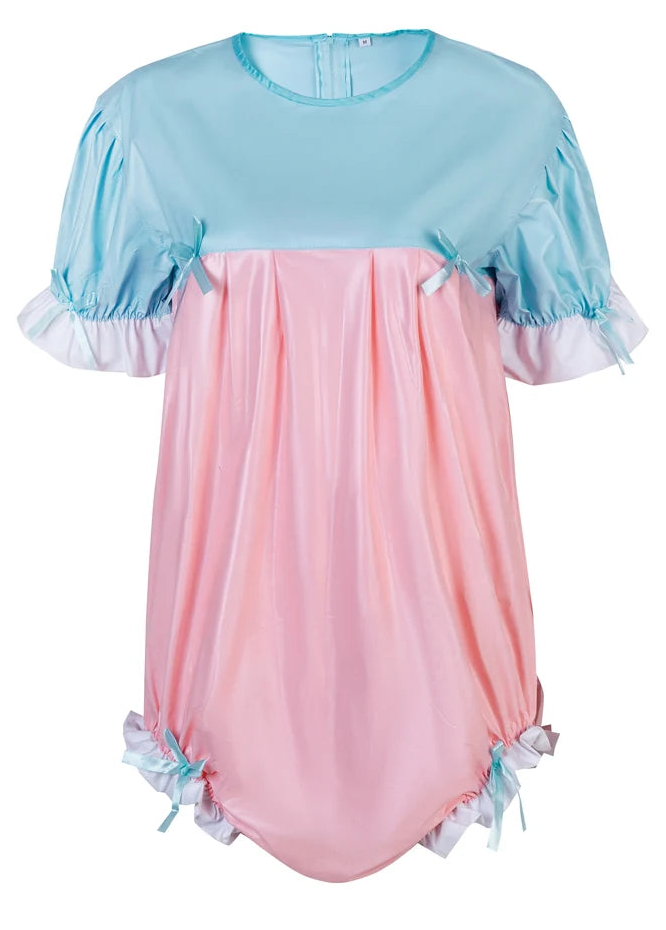 Yolien Sissy ABDL PVC Romper Onesie Pajamas Snap Crotch Bodysuit