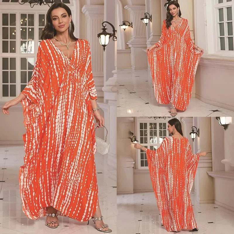 Women's Cotton Beach Dress Loose Long Robe Bikini Cover up