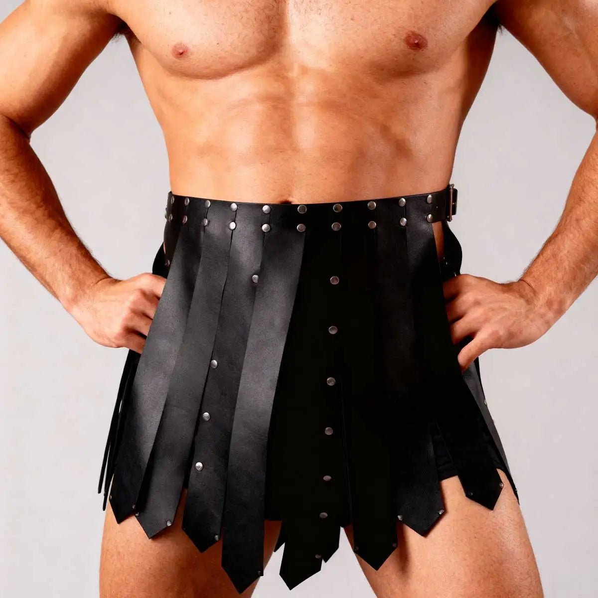 Mens Gladiator Costume, Men's Plus Size Belt, Roman gladiator skirt