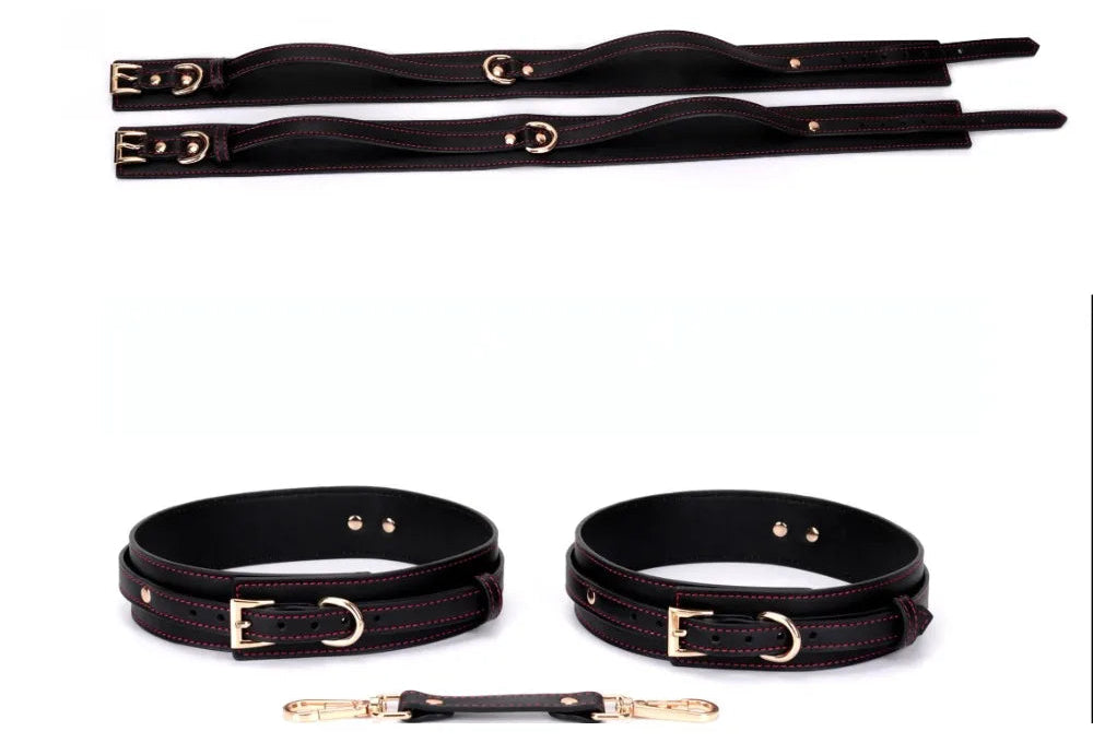 Bondage Sets Luxury PU Leather BDSM Kits