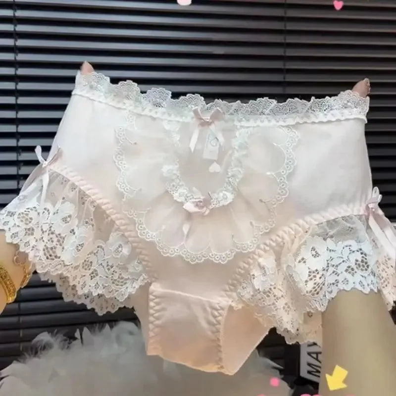 French Princess Lace Bow Panties