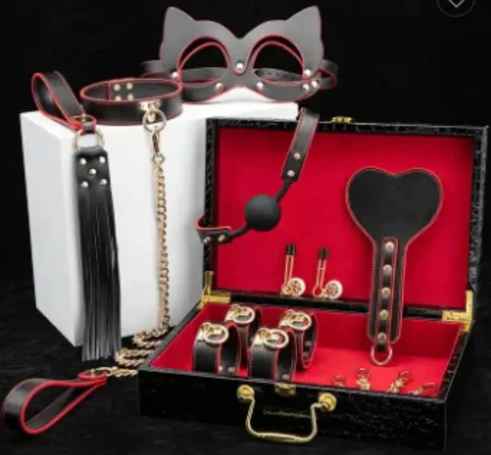 Bondage Sets Luxury PU Leather BDSM Kits