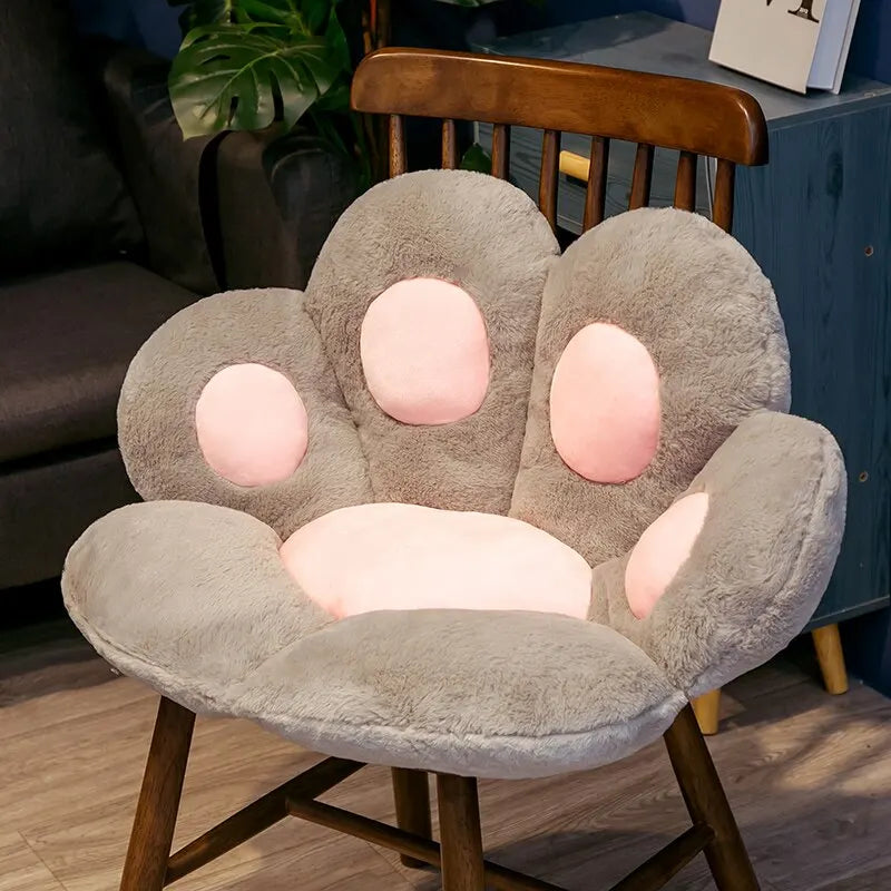 70x60cm Kawaii Cat Paw Stuffed Floor Cushion Chair