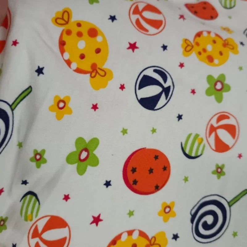 ABDL Sleeveless Casual Snap Button Cartoon Pattern Jumpsuit Plus Size