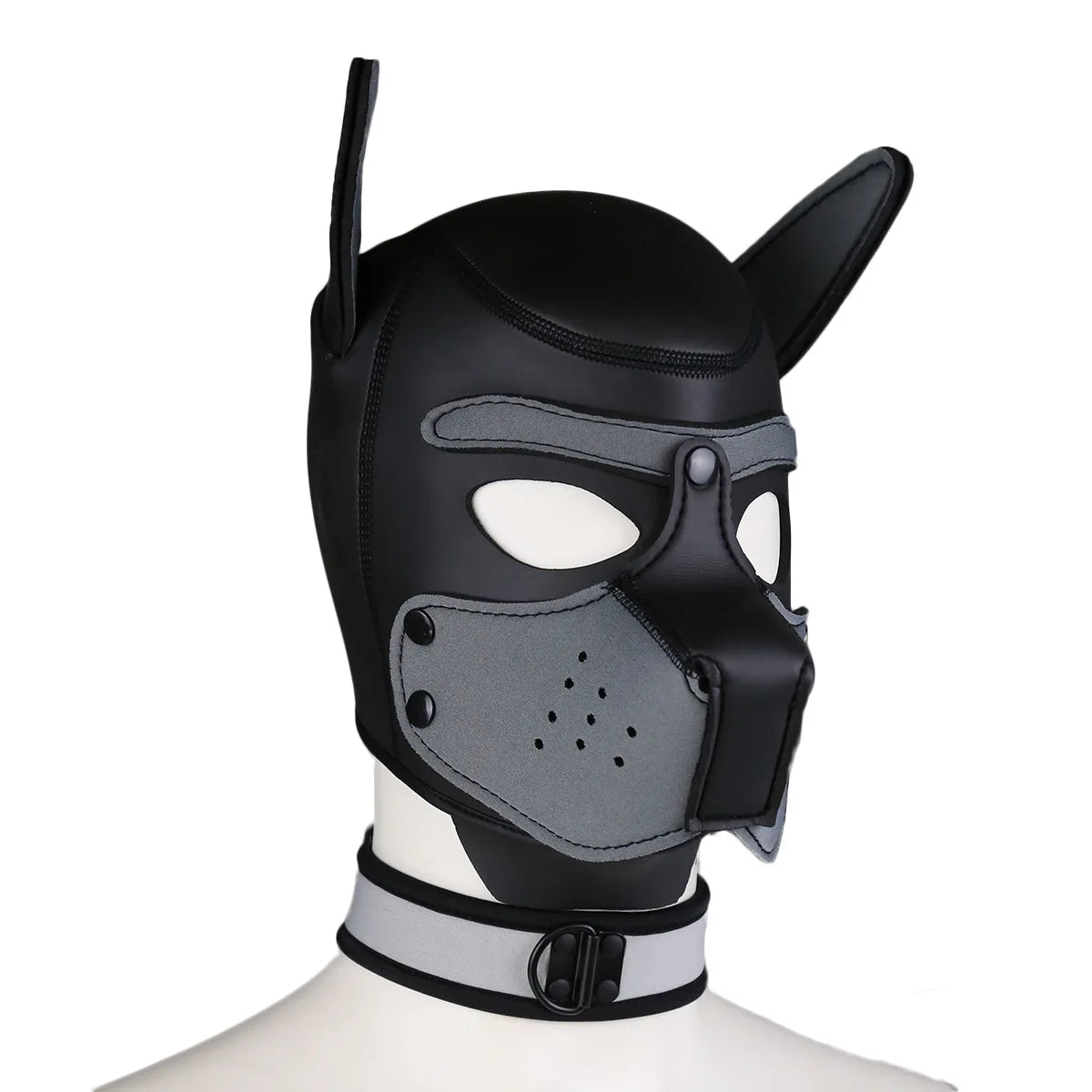 Puppy Cosplay Costumes Increased Large Size Padded Rubber Full Head Hood Mask