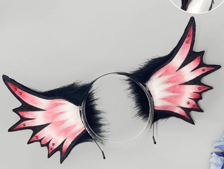 Sea Monster/Mermaid/Elf/Beast Ear Hair Hoop Girl Fish Fin Gothic Hair Ornament Manga Exhibition Deep Sky Mermaid COS Headpiece