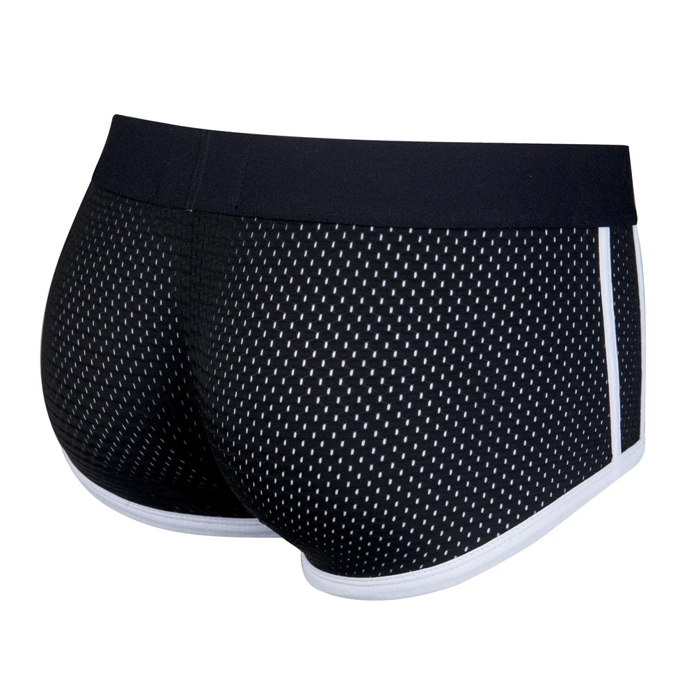 JOCKMAIL 4Pcs Man Breathable Ice Silk Mesh Quick Drying Underwear