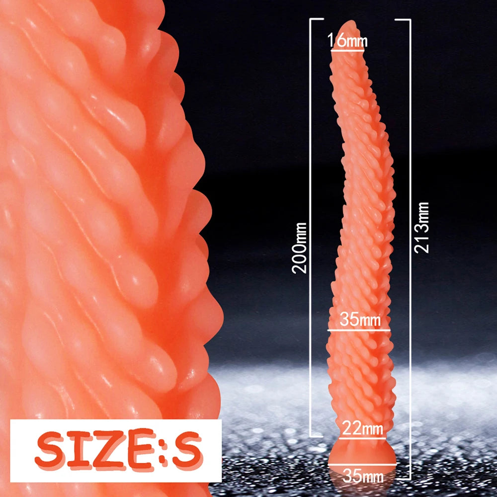 Monster Tentacle Dildo, Anal Dildo with Strong Suction Cup, Long Butt Plug for G Spot & Prostate Massager