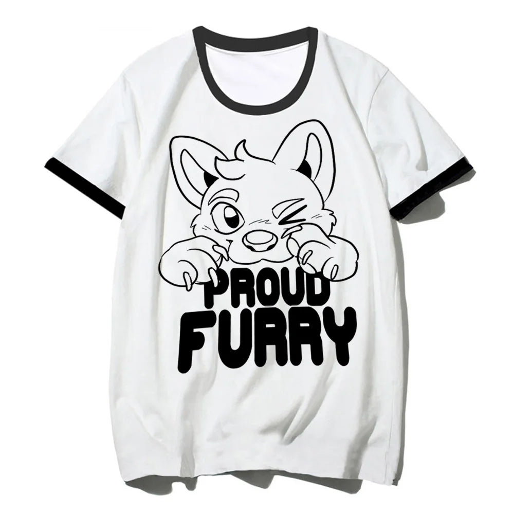 Furry Tee women summer manga comic t-shirts