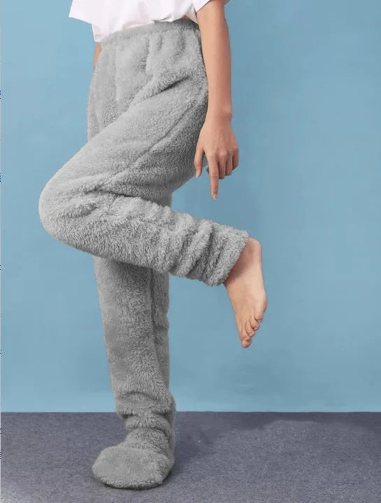 Foot And Ankle Thickened Sleep Pants with Socks