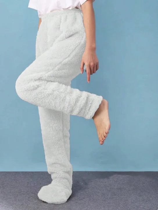 Foot And Ankle Thickened Sleep Pants with Socks