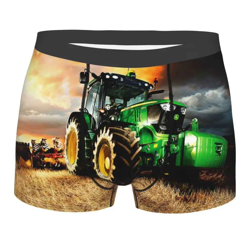 Custom Tractor Boxers Shorts  Briefs Underwear