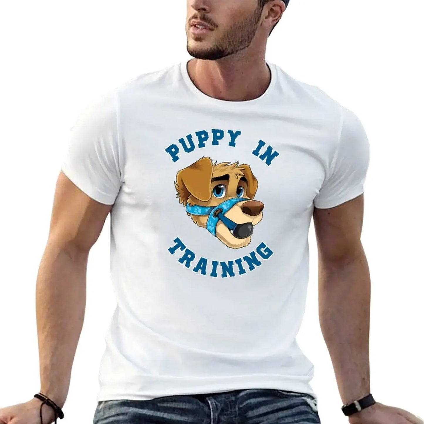 Puppy in Training- Pup Play Kink Design T-shirt up to 6XL