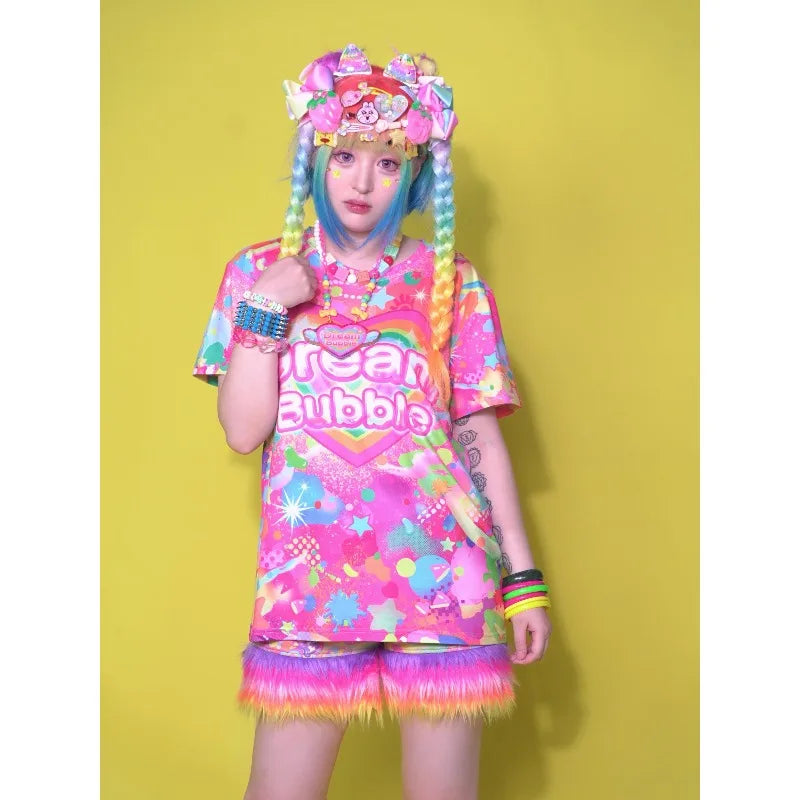 Harajuku Fashion Style, Cute Prints, Hot Selling Short Sleeves Up to 6 XL
