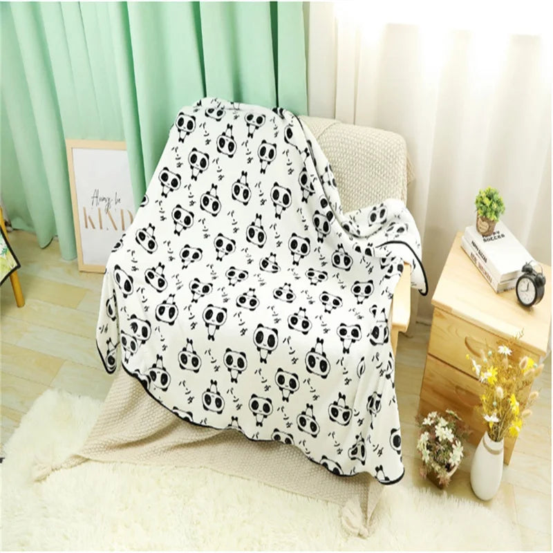 Panda Dundun Sleeping Two-in-one Table Cushion Pillow and Quilt Dual-use