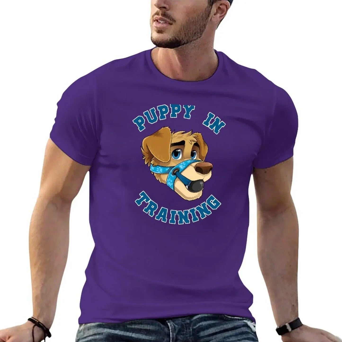 Puppy in Training- Pup Play Kink Design T-shirt up to 6XL