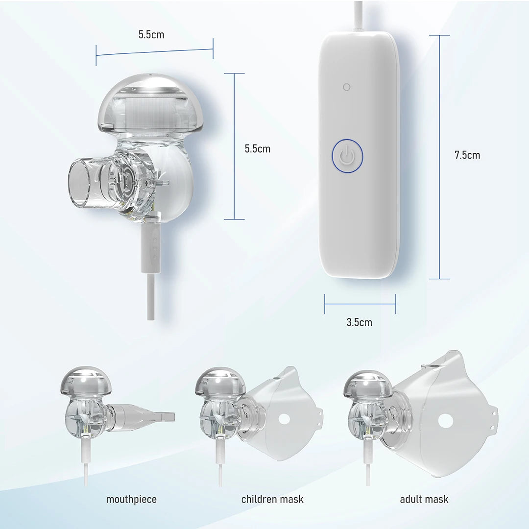 Health Care Mini Handheld Portable Inhale Nebulizer Silent Ultrasonic Inalador Nebulizador Children Adult Rechargeable Automizer