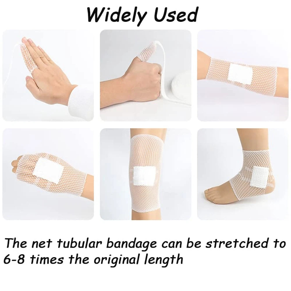 1 Roll Net Tubular Bandages Elastic Mesh Wound Dressing Tubing